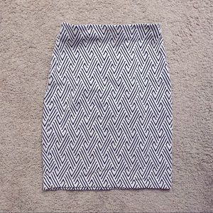 Philosophy brand, Geometric pattern pencil skirt